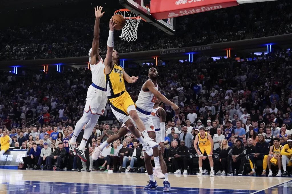 Pacers Set NBA Playoff Shooting Record, Defeat Knicks 130-109 in Game 7 to Reach Eastern Conference Finalsillustration