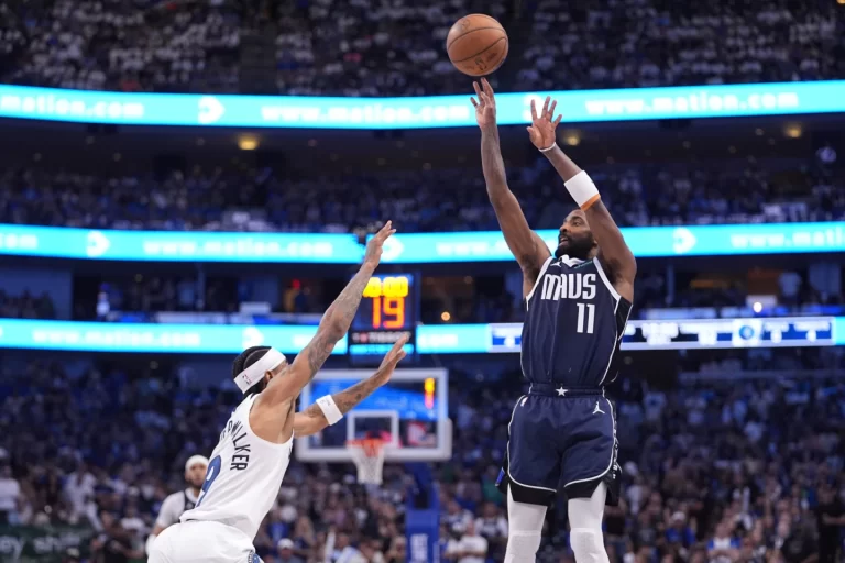 Doncic, Irving Both Score 33, Lead Mavs 3-0 Wolves
