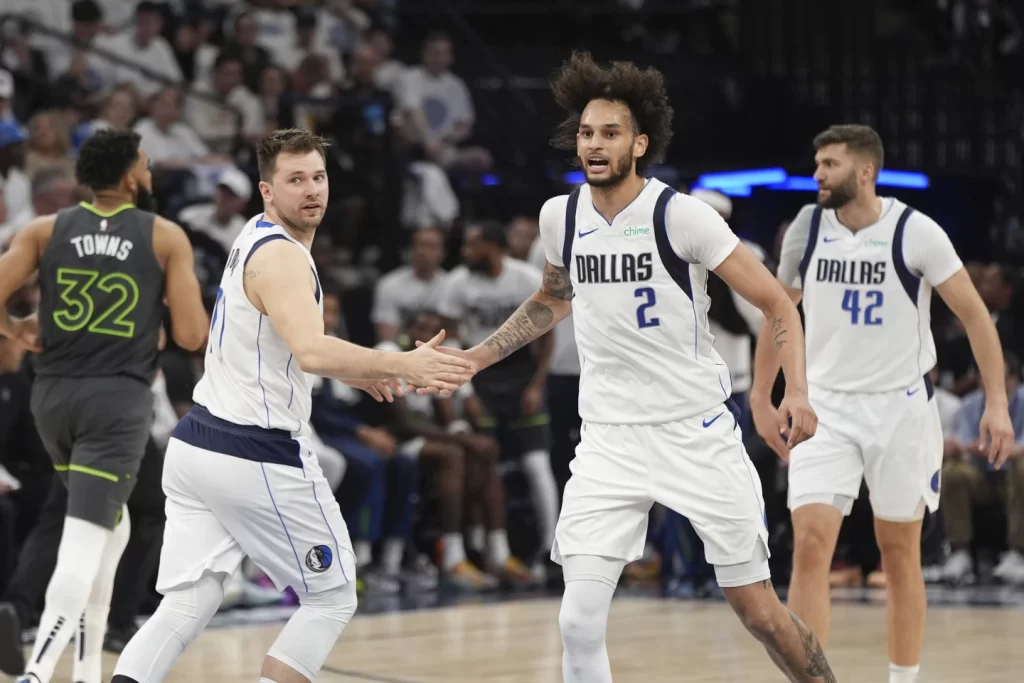 Mavs thrash Wolves to reach 1st Finals in 13 yearsillustration