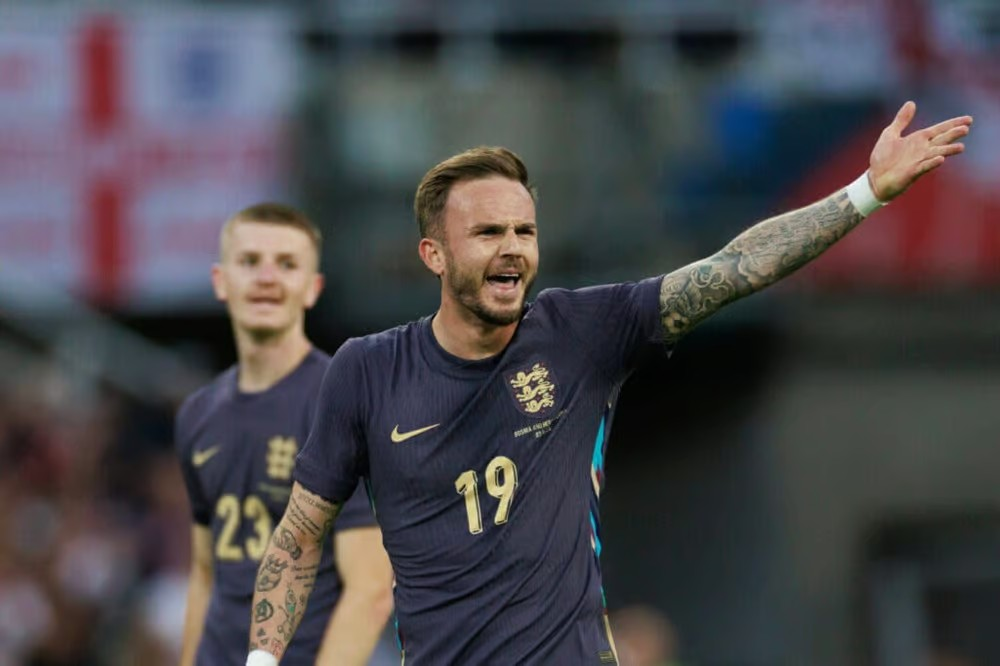 James Maddison Excluded from England's Euro 2024 Squadillustration