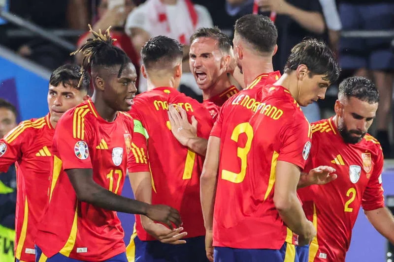 Spain beat Georgia to set up Germany quarter-finalillustration